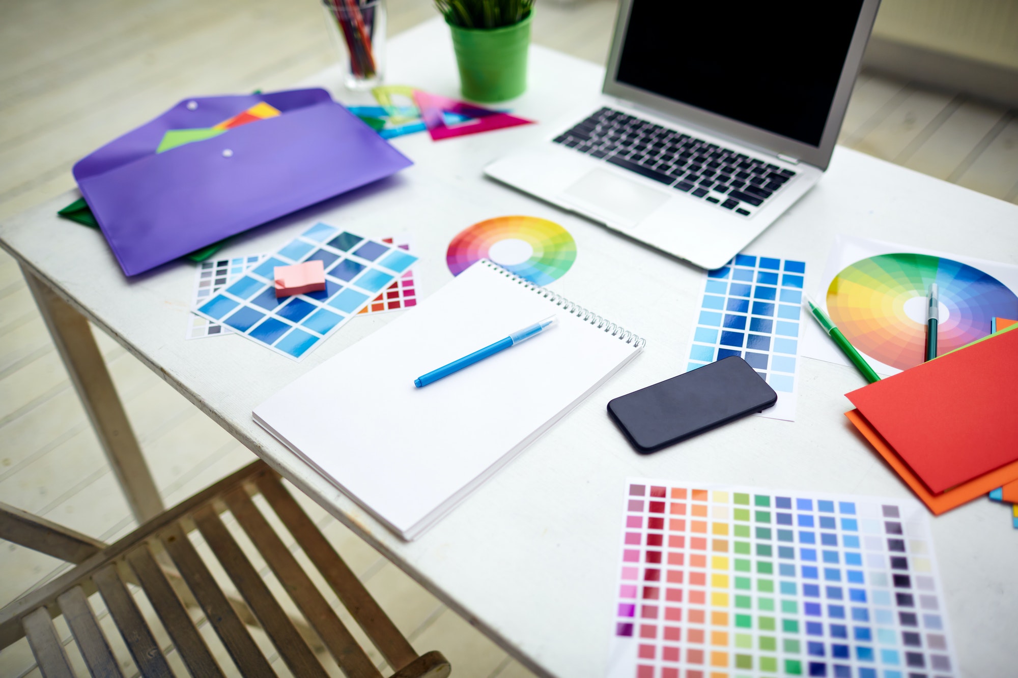 Workplace of designer